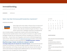 Tablet Screenshot of immobilienblog.immoforless.de